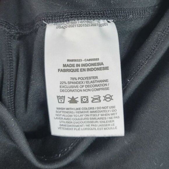 Nike Dri-Fit One High Rise Leggings Black Small Ankle Length 7/8 Wick DD0252-010 - Picture 8 of 8